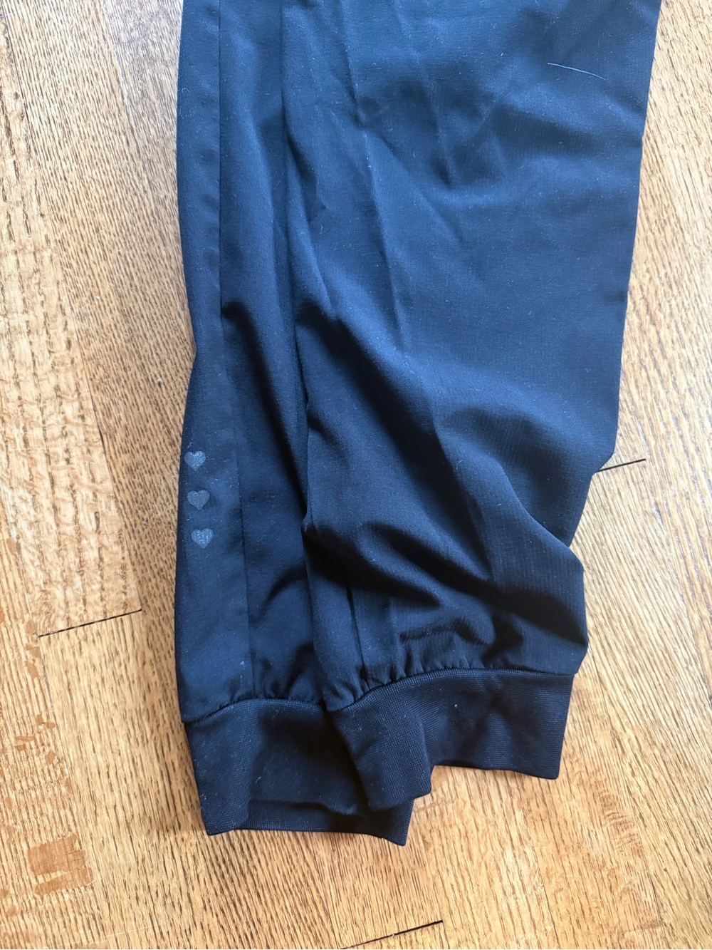 Women’s heartsoul Black Jogger scrubs with Elastic Cuff